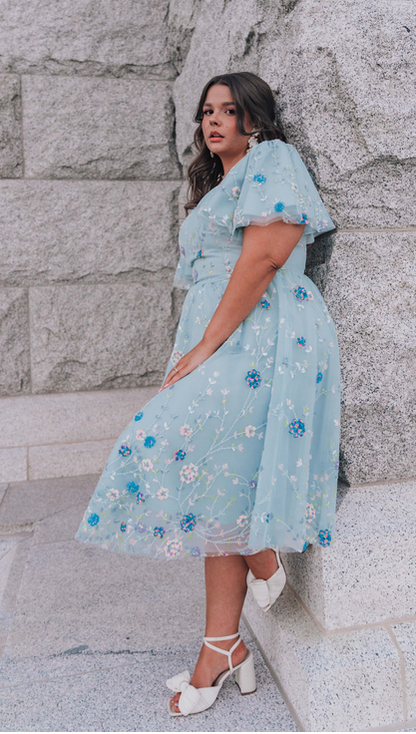 JessaKae Shimmer Dress - Blue