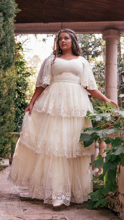 JessaKae Snowflake Dress - Cream