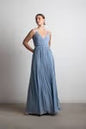 Tobi Love Galore Pleated Slit Maxi Dress