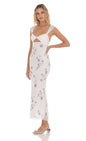 Lucy in the Sky Lace Cutout Floral Maxi Dress