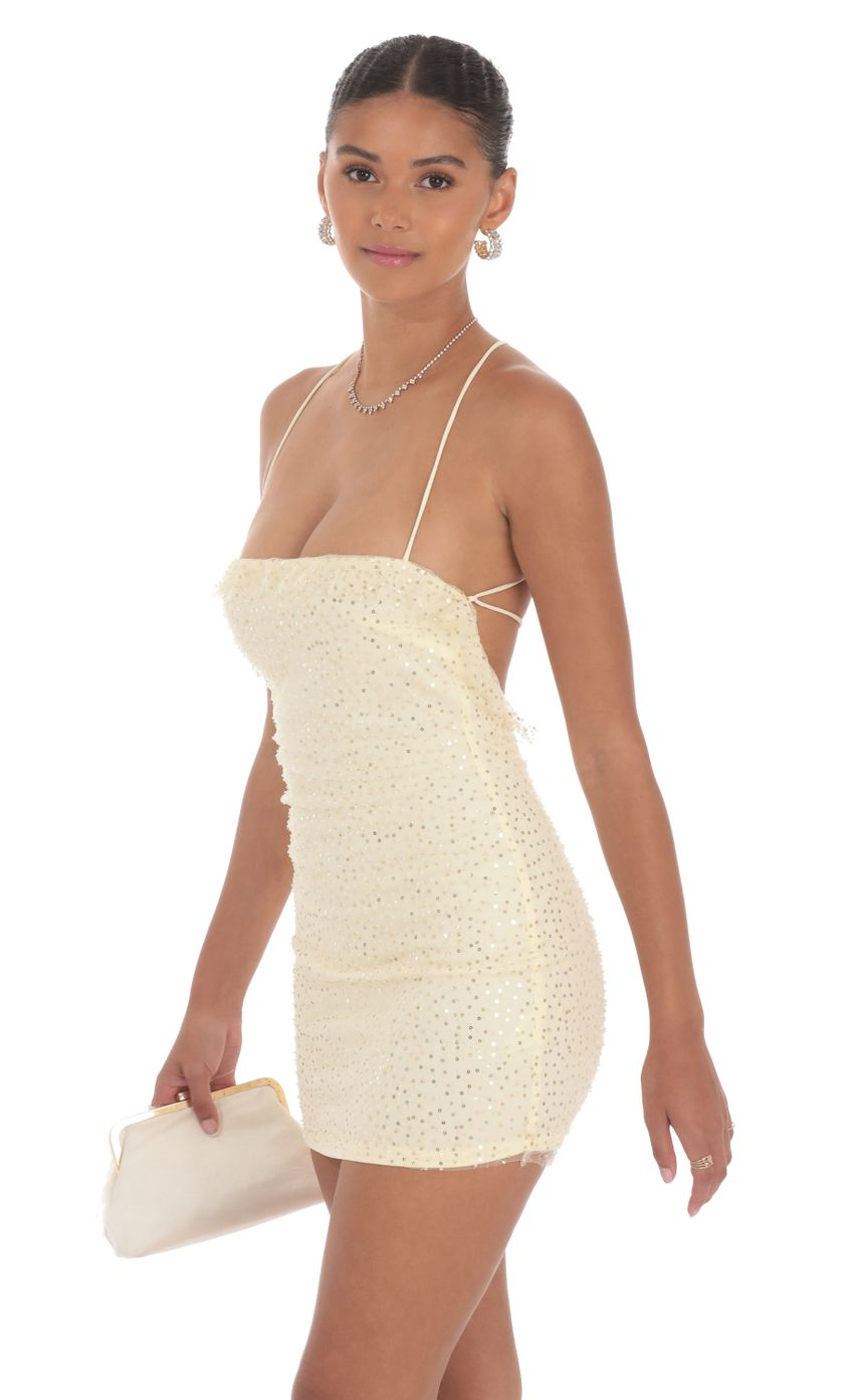 Lucy in the Sky Sequin Ruffle Mini Dress