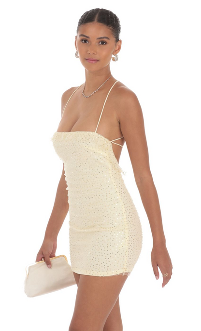 Lucy in the Sky Sequin Ruffle Mini Dress