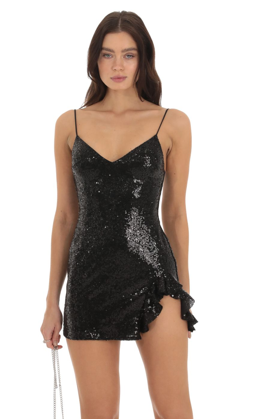 Lucy in the Sky Sequin V-Neck Dress