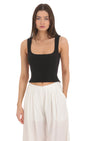Lucy in the Sky Scoop Neck Open Back Top