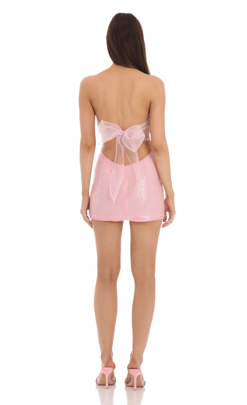 Lucy in the Sky Sequin Strapless Corset Dress