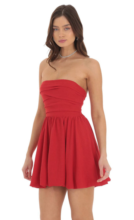 Lucy in the Sky Strapless Bubble Dress