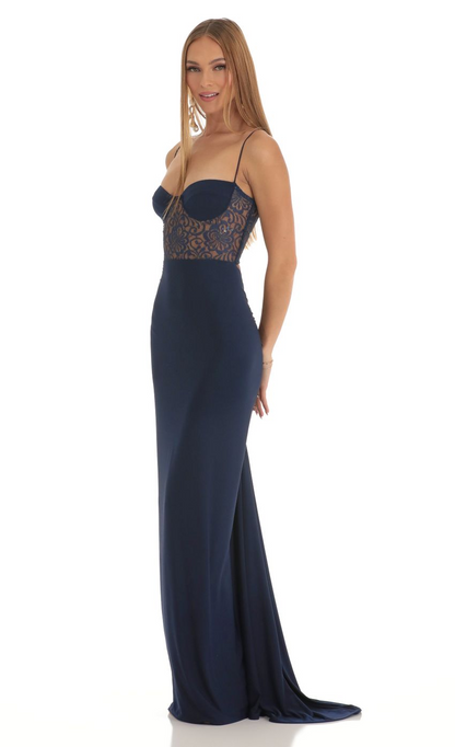 Lucy in the Sky Shimmer Maxi Dress