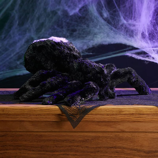 Cracker Barrel Black and Purple Spider Medium Plush