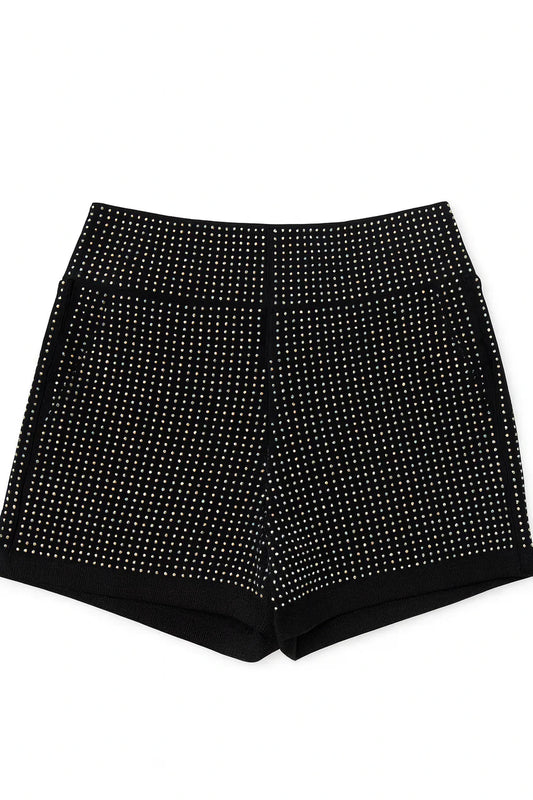 Judith March BLACK SEQUIN SHORTS