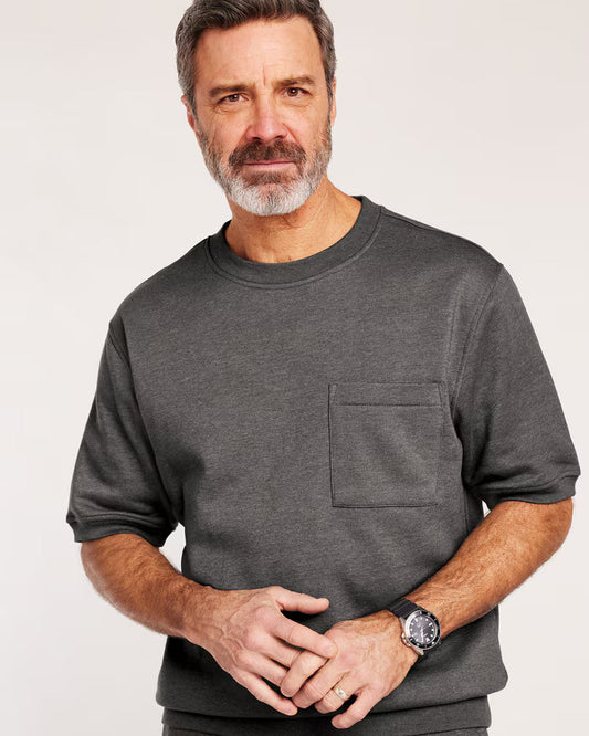BLAIR John Blair Supreme Fleece Short-Sleeve Sweatshirt Top 2