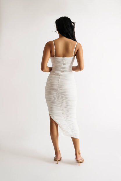 Tobi Rosie Ruched Cami Midi Dress x2