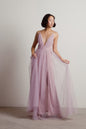 Tobi Slay The Night Deep V Double High Slit Maxi Dress