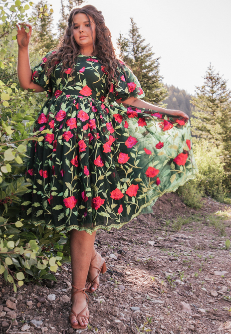 JessaKae Rosette Dress - Green