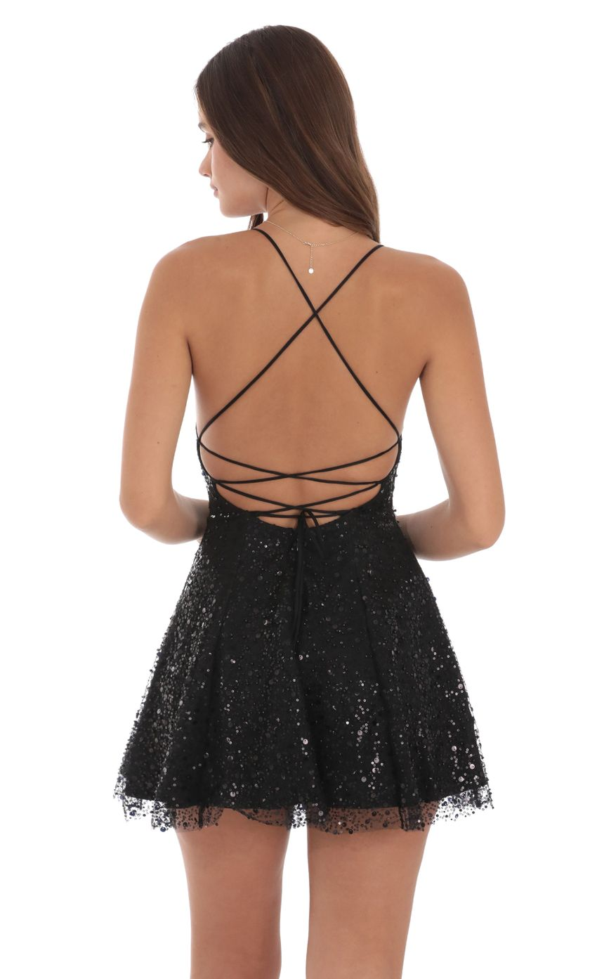 Lucy in the Sky Sequin Beaded Mini Dress