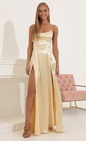 Lucy in the Sky Velvet Double Slit Maxi Dress
