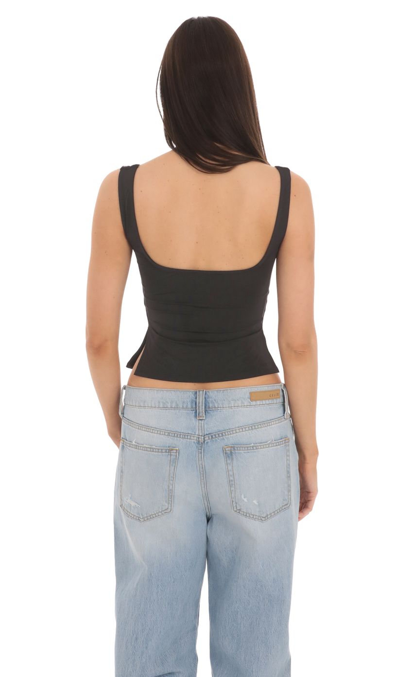 Lucy in the Sky Side Slit Top