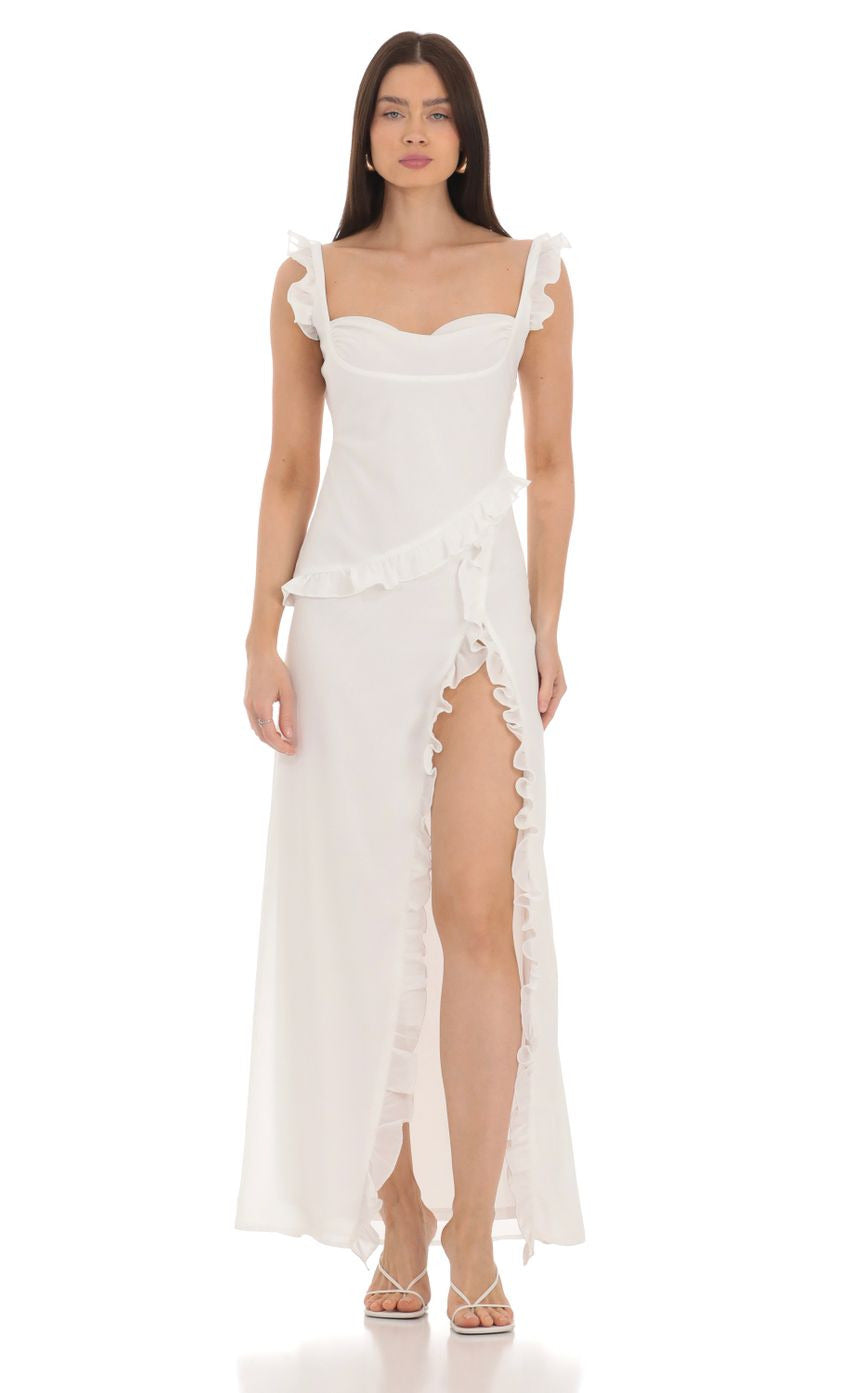 Lucy in the Sky Chiffon Ruffle Dress