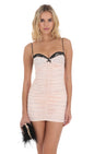 Lucy in the Sky Black Lace Ruched Bodycon Dress