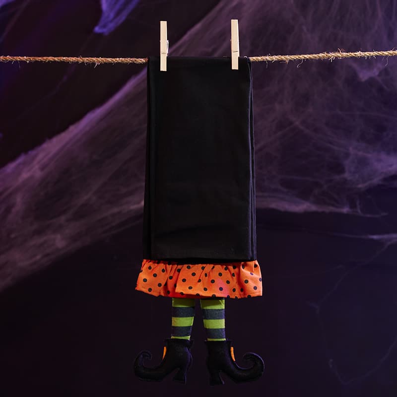 Cracker Barrel Basic Witch Tea Towel