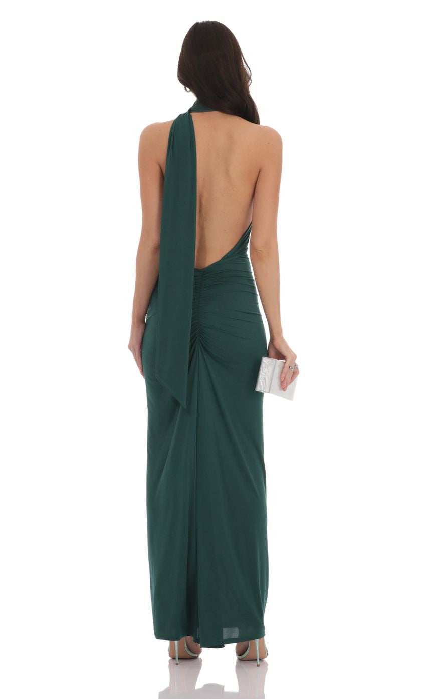 Lucy in the Sky Wrap Scarf Strap Maxi Dress
