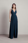 Tobi All I Ever Need Deep V High Slit Maxi Dress