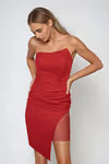 Tobi Bejeweled Rhinestone Strapless Midi Dress x2