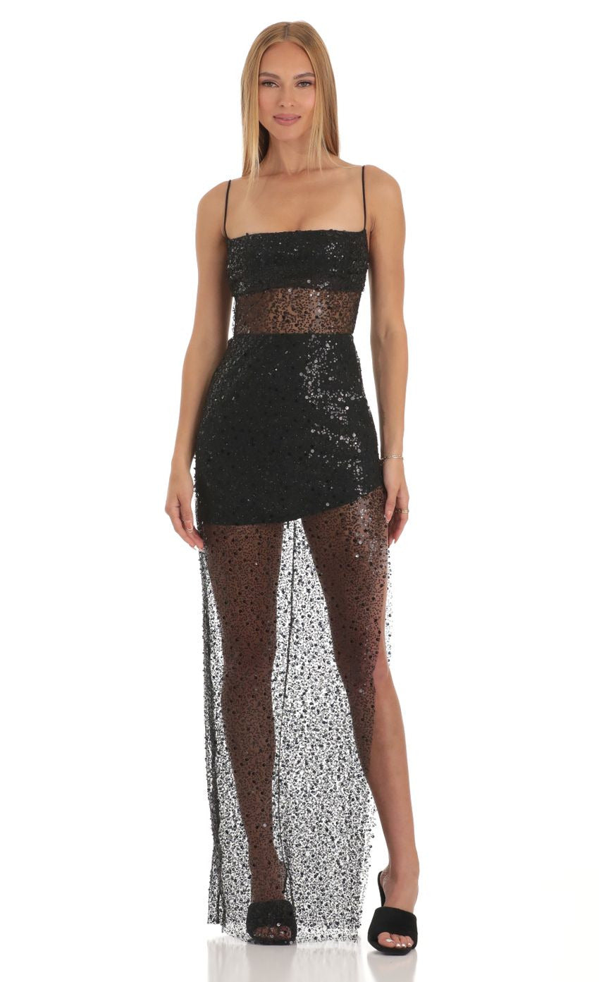 Lucy in the Sky Sequin Maxi Dress