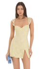 Lucy in the Sky Sweetheart Neck Lace Dress