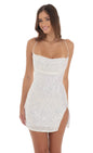 Lucy in the Sky Sequin Side Slit Dress