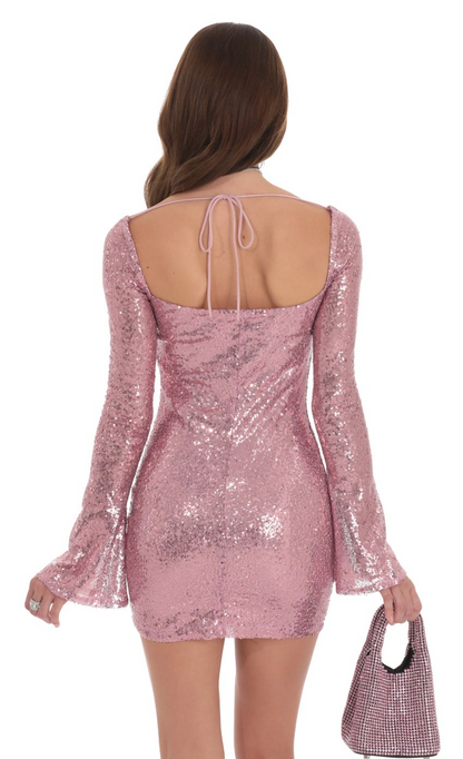Lucy in the Sky Sequin Long Sleeve Bodycon Dress