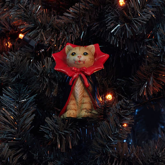 Cracker Barrel Vampire Cat Ornament
