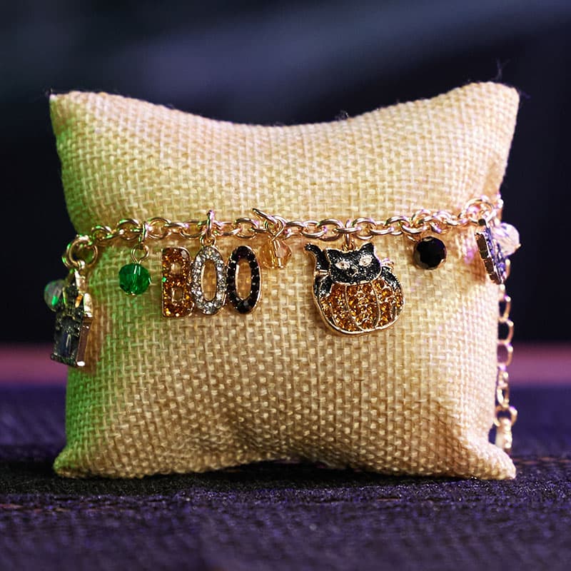 Cracker Barrel Icon Charm Bracelet - Gold