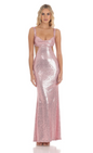 Lucy in the Sky Sequin Cutout Maxi Dress