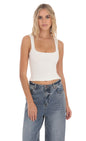 Lucy in the Sky Scoop Neck Open Back Top