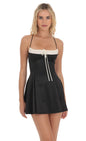 Lucy in the Sky Satin Fit and Flare Dress
