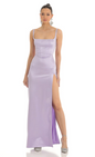 Lucy in the Sky Satin Rhinestone Maxi Dress 1