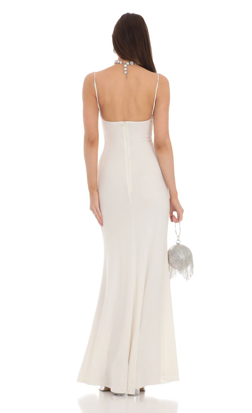 Lucy in the Sky Cowl Neck Mermaid Maxi Dress