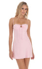 Lucy in the Sky Satin Open Back Dress