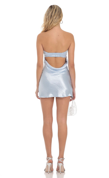 Lucy in the Sky Satin Strapless Slip Dress