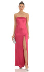 Lucy in the Sky Satin Floral Maxi Dress