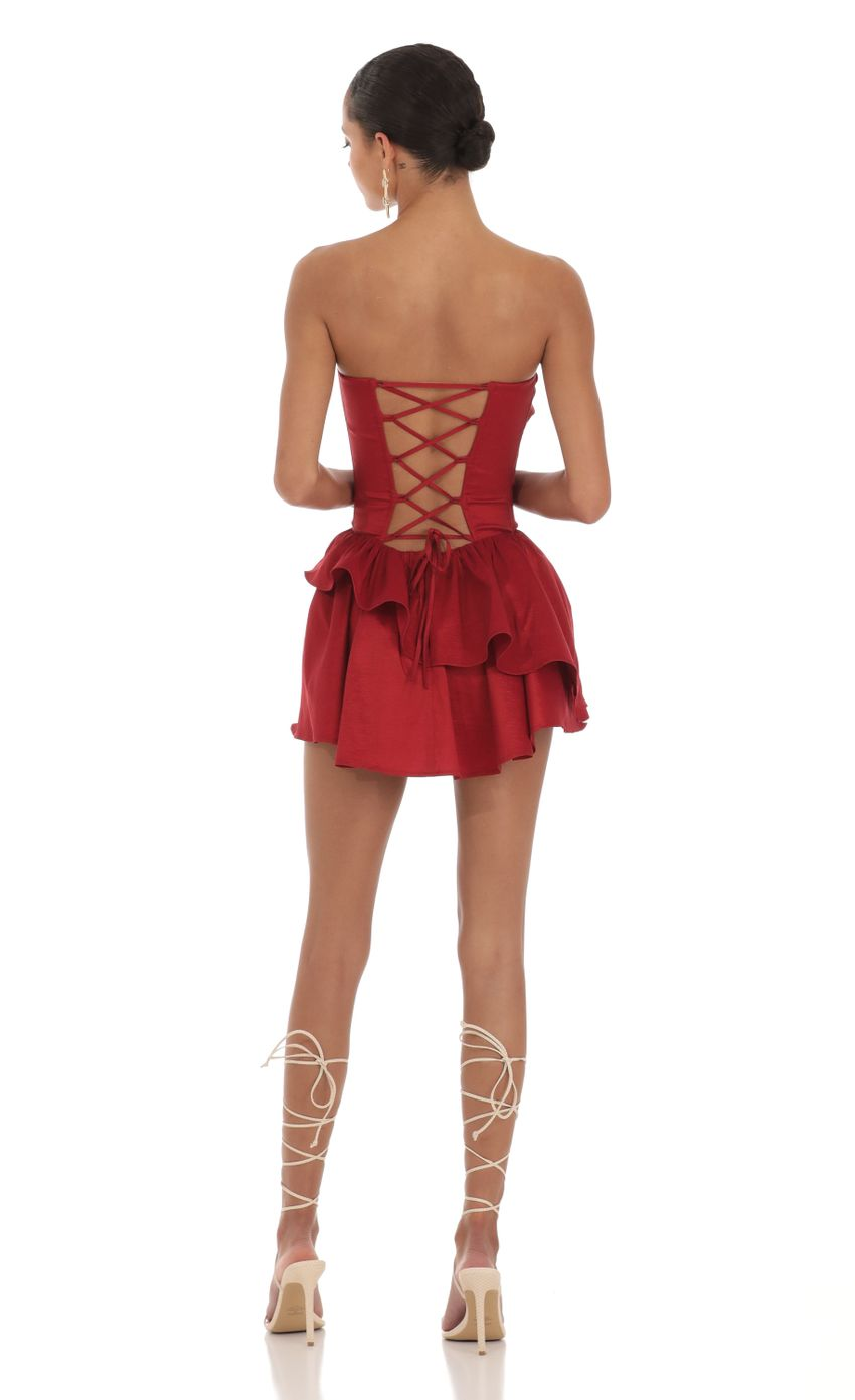 Lucy in the Sky Corset Strapless Dress 1