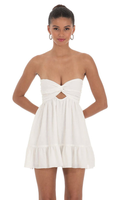 Lucy in the Sky Strapless Babydoll Dress