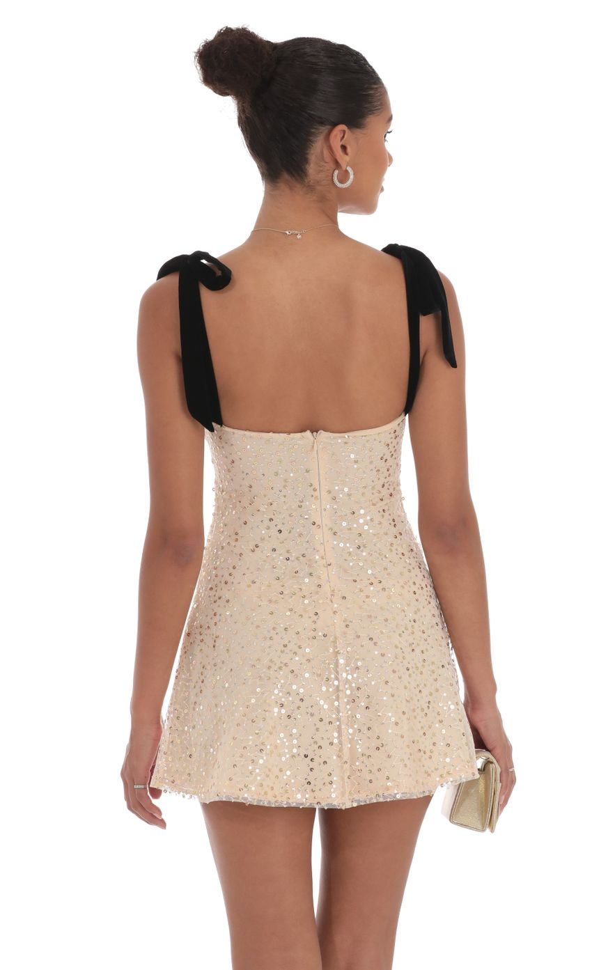 Lucy in the Sky Sequin Velvet Strap Dress