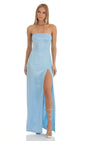 Lucy in the Sky Satin Floral Maxi Dress
