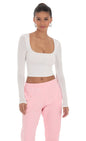 Lucy in the Sky Scoop Neck Long Sleeve Top