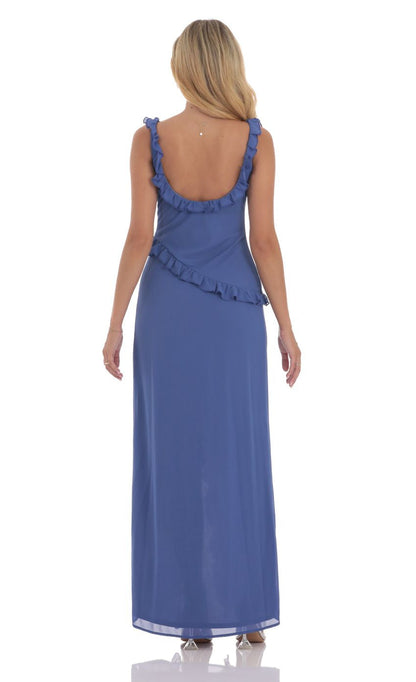 Lucy in the Sky Chiffon Ruffle Dress