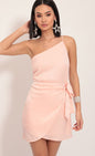 Lucy in the Sky Satin Wrap Dress