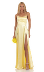 Lucy in the Sky Velvet Double Slit Maxi Dress