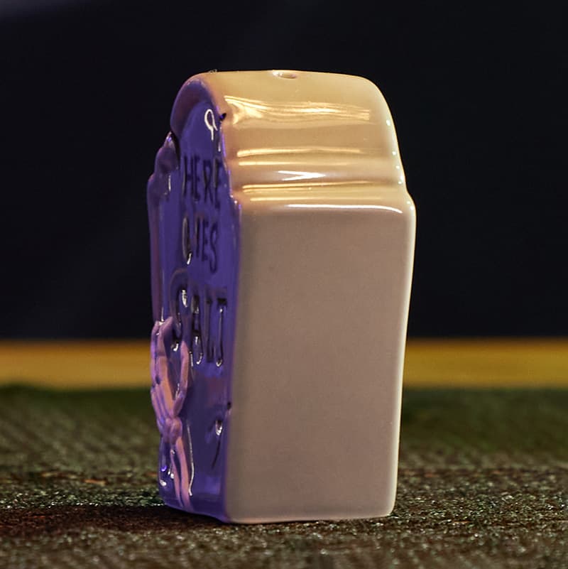Cracker Barrel Tombstone Mini Salt Shaker