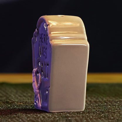 Cracker Barrel Tombstone Mini Salt Shaker